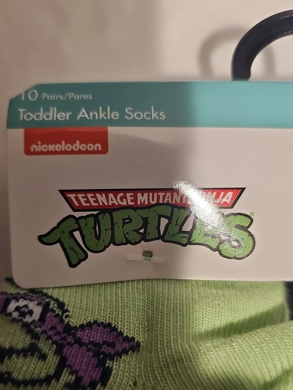 Teenage Mutant Ninja Turtles TMNT Toddler Ankle Socks, 10-pack, Size 12-24 Month